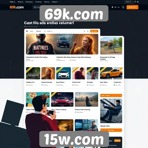 Experiência do usuário no site 69k.com